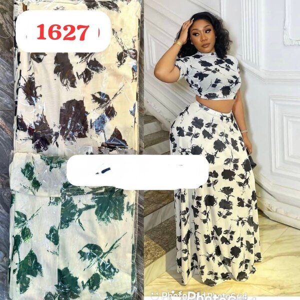 Robe longue à imprimé floral