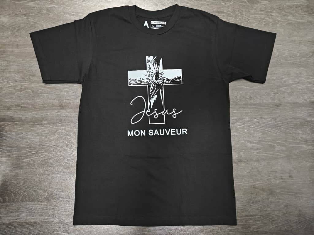 T-shirt Noir Jésus