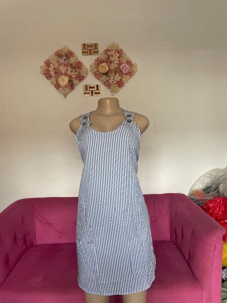 Robe rayée d'été chic