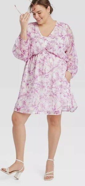 Plus size women dress.