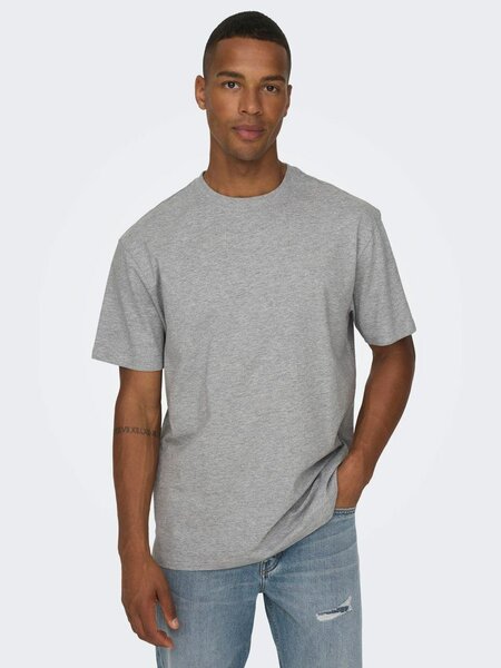 T-shirt homme gris basique