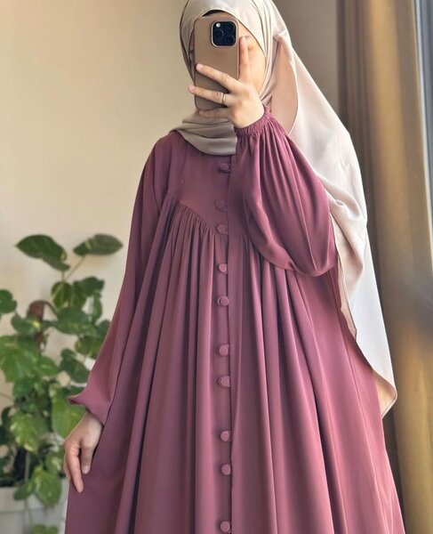 Abaya élégante en mousseline