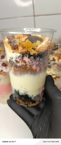 Yaourt parfait au biscuit