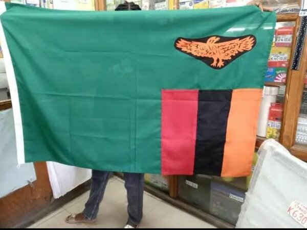 Zambian flag's big size