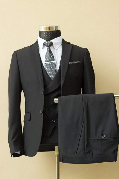 black men's  suit