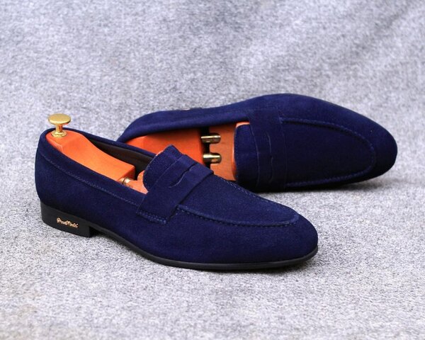 Mocassins en daim pour homme