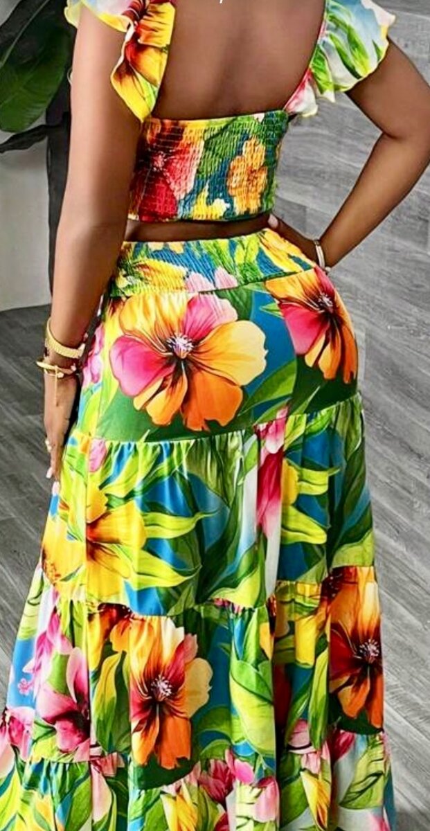 Floral Maxi Two-Piece Set