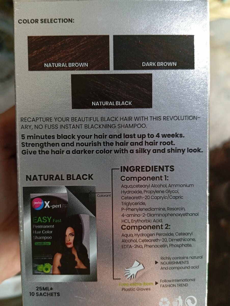 Permanent Hair color Shampoo