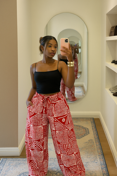 Pantalons Éthniques Colorés Femme