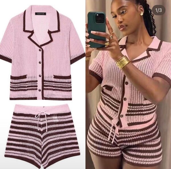 Tenue d'intérieur tricot femme