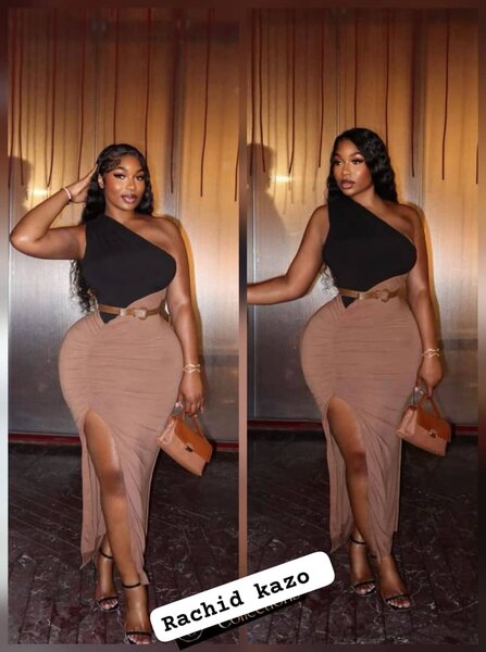 Robe asymétrique élégante