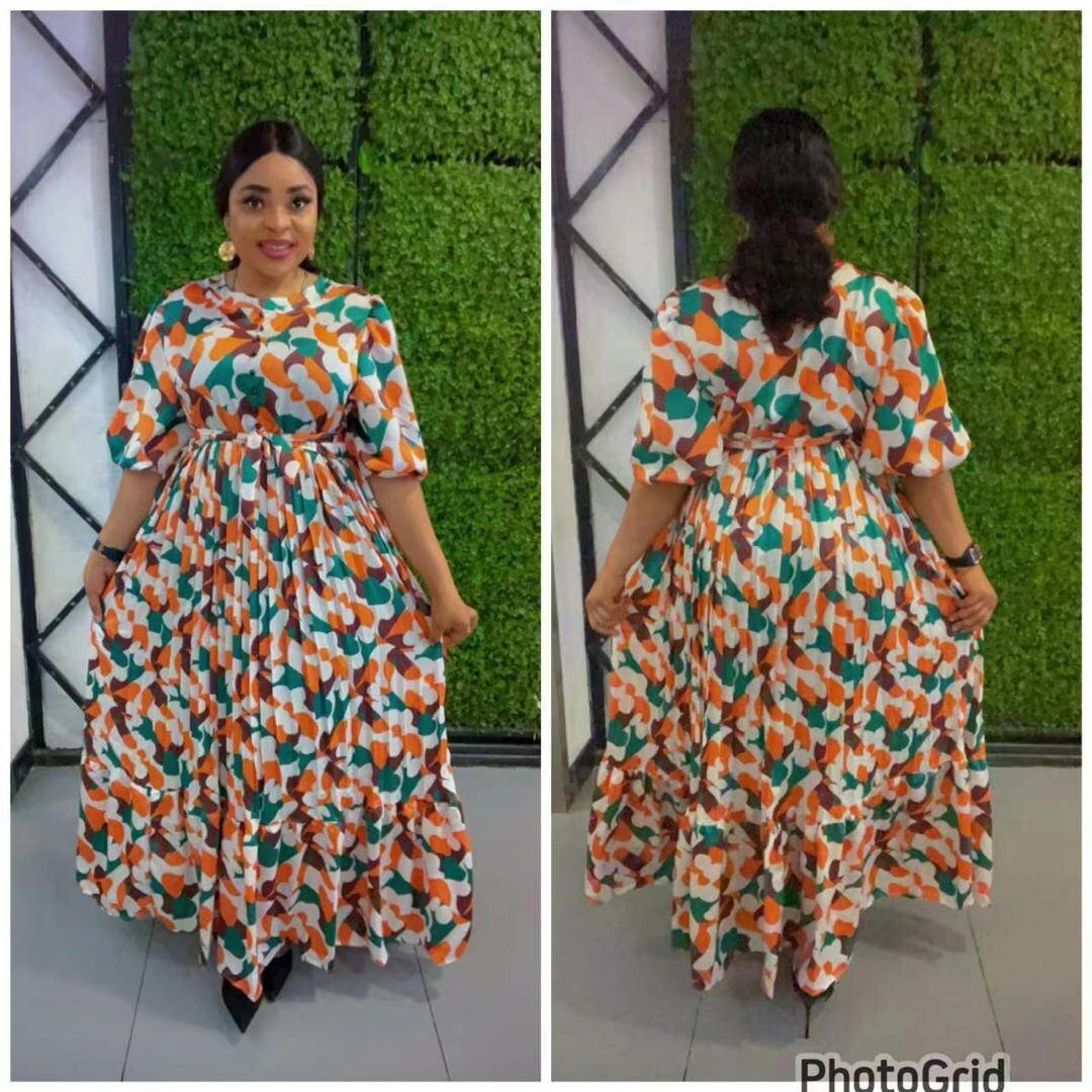 Robe longue colorée élégante