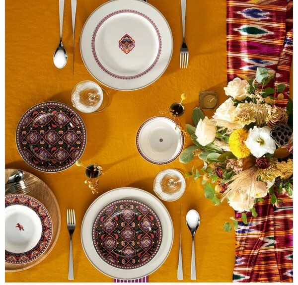 24 Pieces Agra 6 Person Porcelain Dinnerware