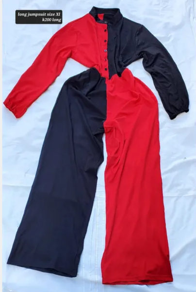 multi-colored jumpsuit