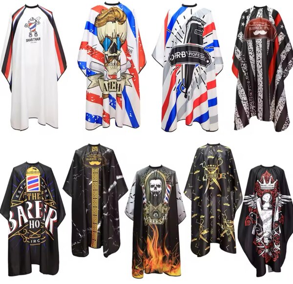 Cape de coupe de cheveux pour barbier