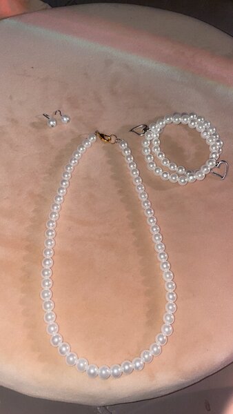 Parure Collier et Bracelet Perles