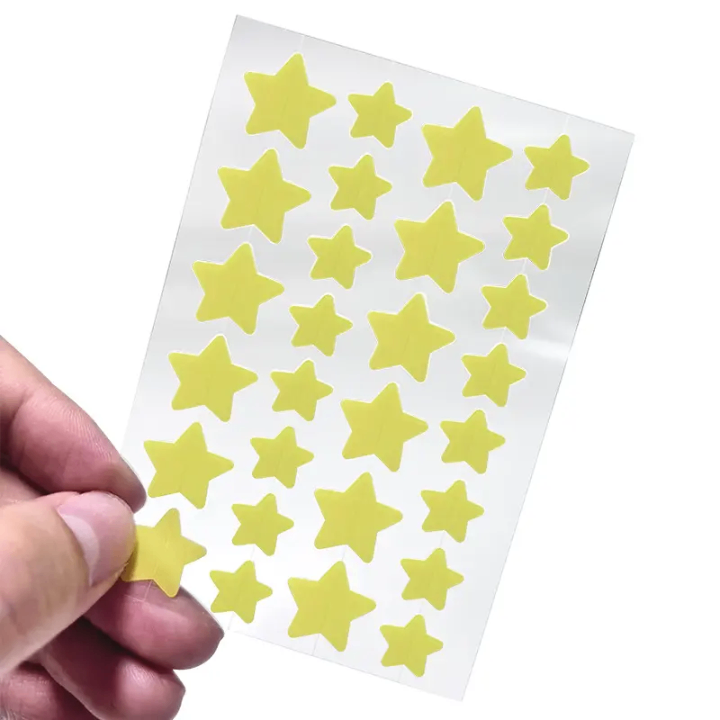 Autocollants étoiles colorés
