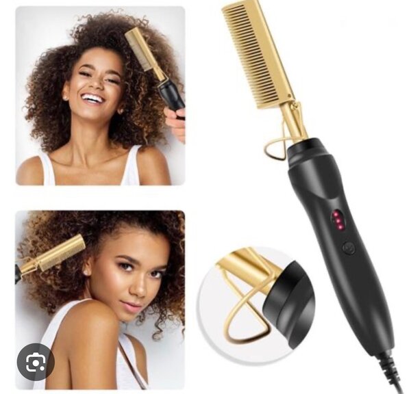 Peigne chauffant liseur et boucleur