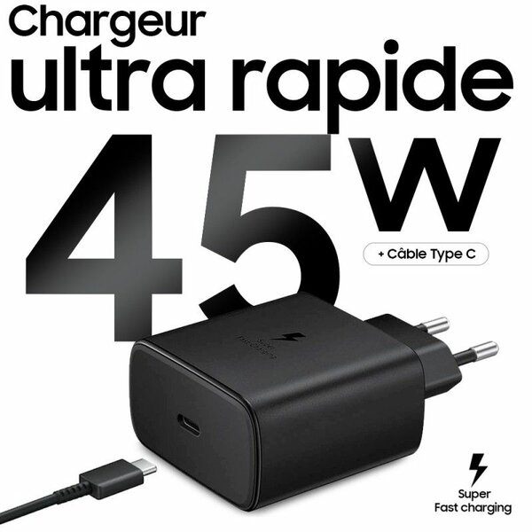Chargeur rapide Samsung 45W Type-C