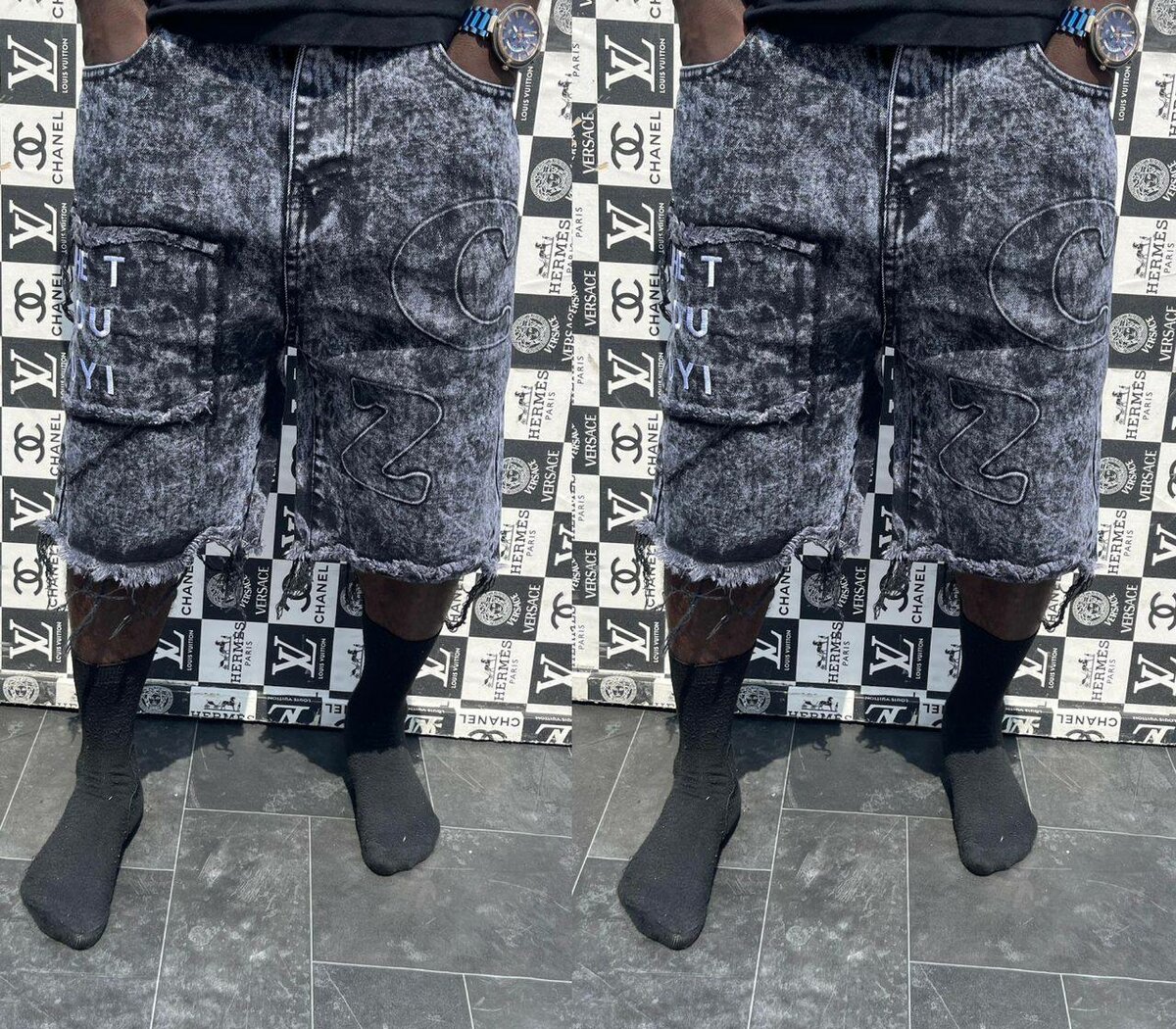 Shorts en jean décontractés