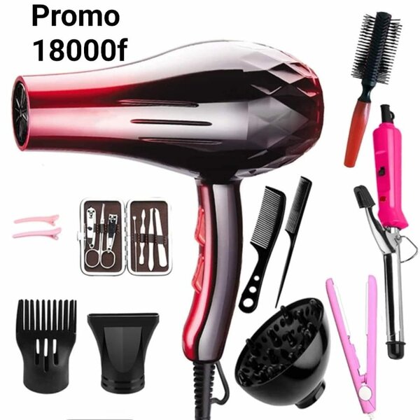 Kit sèche cheveux et accessoires