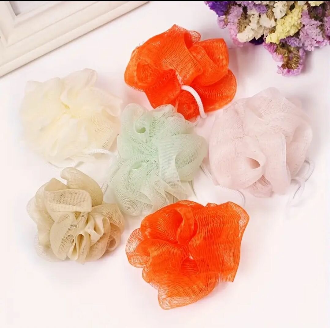Éponges de bain colorées