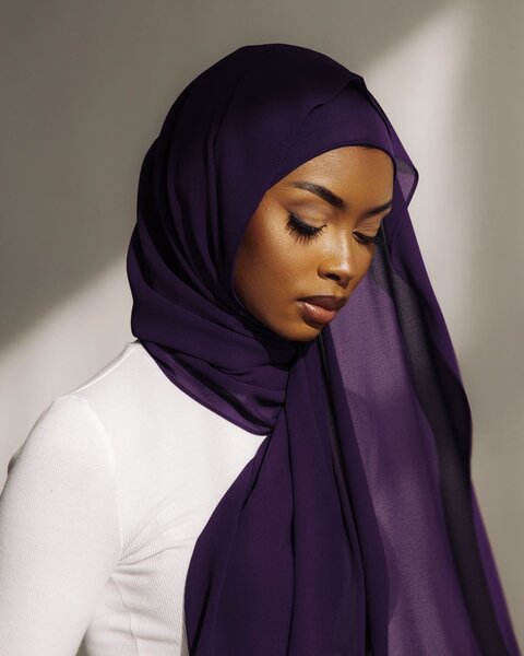 Écharpe Hijab en Mousseline