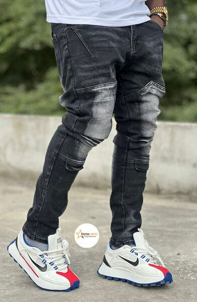 Jeans slim noir décontracté