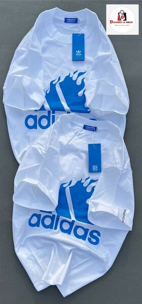 T-shirt Adidas Blanc Logo