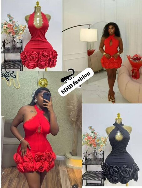 Robe sexy à fleurs élégante