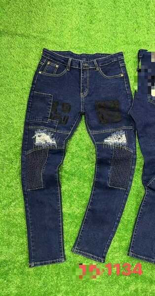 Jean patchwork homme tendance