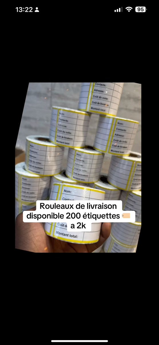 Étiquettes de Livraison 200pcs