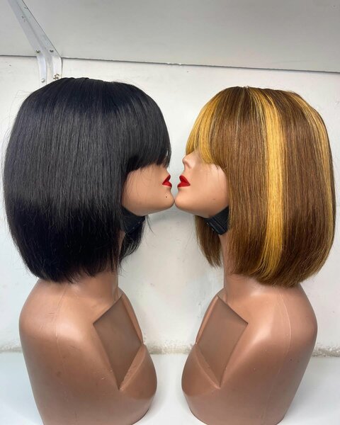 10”fringe bob paired with 2*6 closure
