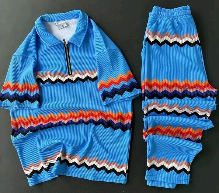 Ensemble d'été à motifs géométriques