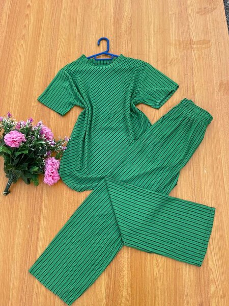 Top and trousers with side pocket