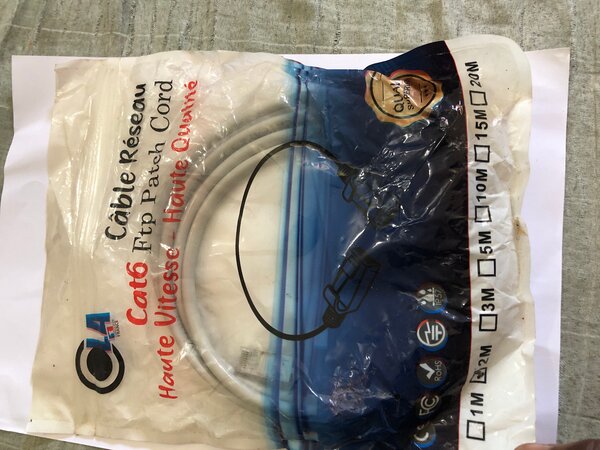 Câble réseau Cat6 FTP 3m