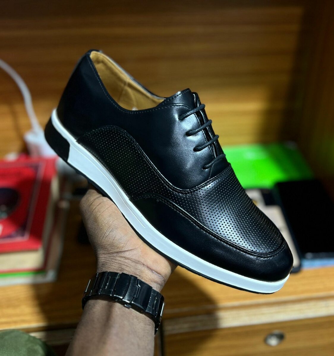 Chaussures Derby Cuir Élégantes