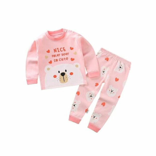 Pyjama Enfant Ours Polaire Rose
