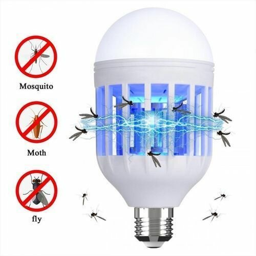 Ampoule LED Anti-Moustiques 2 En 1 Barrière à Insectes