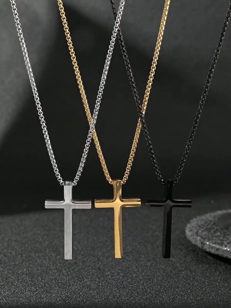 Chaîne en argent blanc homme