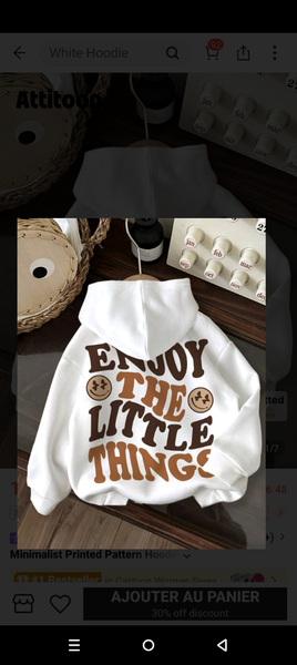 Sweat à capuche "Enjoy"