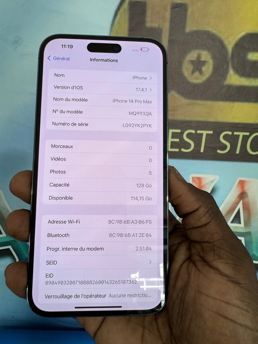 iPhone 14pro max 128gb