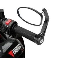 Universal Motorcycle Retro Rear view Mirror Racing Aluminium Modified Handle Bar Ends Side Mirrors Cafe Racer For 7/8 Inches Diameter Handles