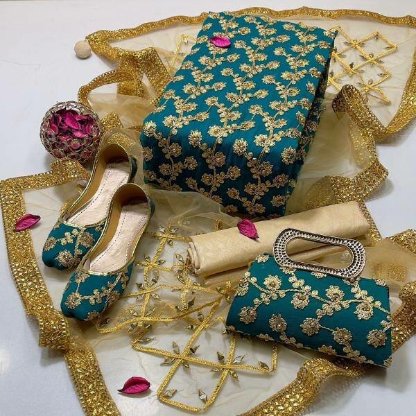 Unstitched crinkle chiffon