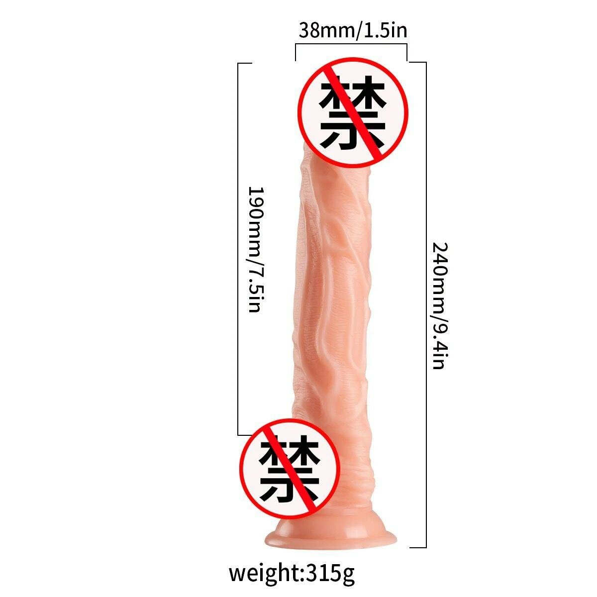Dildo réaliste en silicone