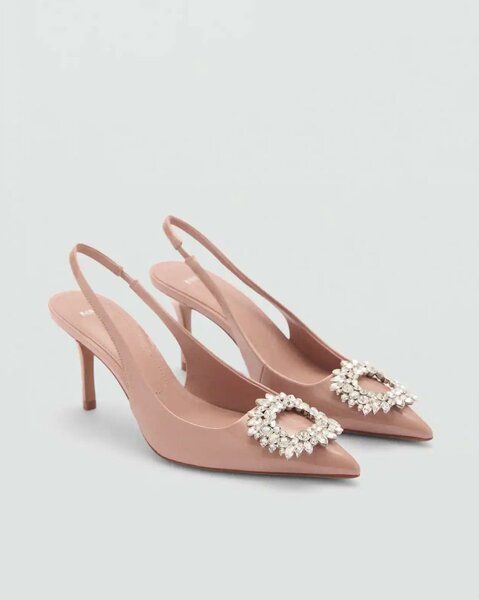 Mango Jewel-heel shoes