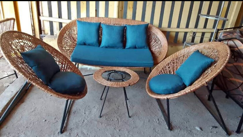 Salon de jardin en rotin