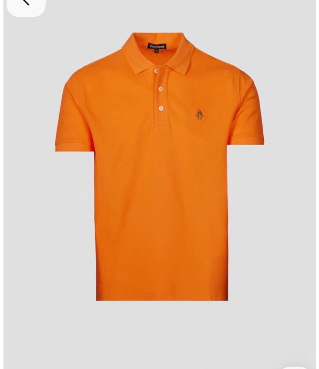 Polo homme orange élégant