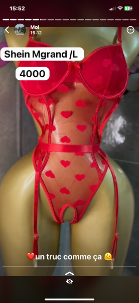 Lingerie Sexy Rouge en Dentelle