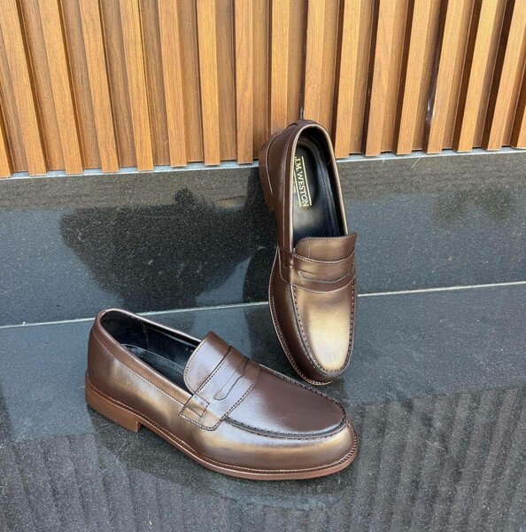 Mocassins marron homme